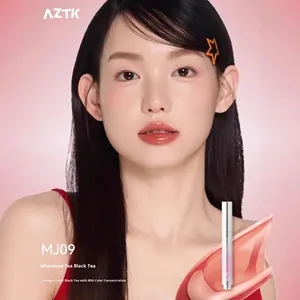 <span class=keywords><strong>Gloss</strong></span> à lèvres AZTK Water Mirror MJ02, <span class=keywords><strong>gloss</strong></span> à lèvres solide, couleur nude, hydratant, améliore le teint, rouge à lèvres en verre, authentique - Product Image 3