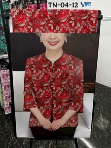 แฟชั่นวัยกลางคนเวียดนาม ผ้าโพลีเอสเตอร์ 100% พิมพ์ลาย ผ้าลำลองสุดหรู ผ้าพิมพ์ลาย ผ้าแจ็คการ์ดเนื้อสัมผัสพิเศษ - Product Image 4
