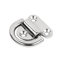 Nouvel Anneau de Levage en D encastré en Acier Inoxydable 316 Poli Miroir, Accessoires de Quincaillerie Marine pour Yachts, Pièces de Bateau Pliantes