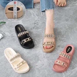 Original antideslizante playa toboganes <span class=keywords><strong>sandalias</strong></span> cadena de moda mujeres zapatillas agradable moda barata alta calidad señora al aire libre deslizamiento - Product Image 2