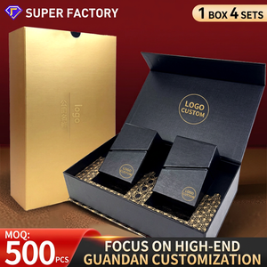 Jeu de cartes à jouer personnalisées estampées or, noyau noir, coffret cadeau pour l'échecs et les jeux de cartes, avec impression de logo - Product Image 4