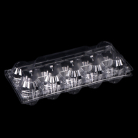 Boîte d'emballage pour œufs en PVC recyclé en stock avec thermoformage pour cadeaux et artisanat