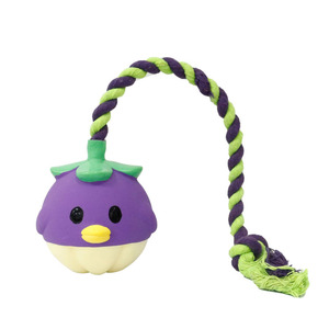 Mainan Anjing dari Tali Lateks & Katun yang Tahan Lama - Mainan Interaktif Berbentuk Hewan untuk Mengunyah dan Mengambil - Product Image 6