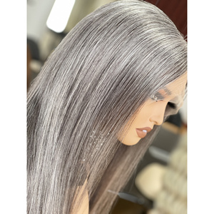 2026 SHY New Design HD Transparent Lace Front <b>Medium</b> 100% Virgin European <b>Ash</b> <b>Blonde</b> 16 Inch 150% Density Glueless Straight Wig - Product Image 4