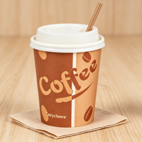 Gobelet en papier à paroi simple pour café chaud à emporter, avec logo personnalisé, écologique, jetable et recyclable, disponible en 6oz, 7oz, 8oz, 9oz, 10oz, 12oz, 16oz
