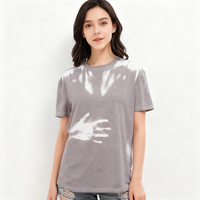 T-shirts à changement de couleur UV sensibles à la lumière, vente chaude, impression personnalisée en relief, manches courtes, tendance pour l'été