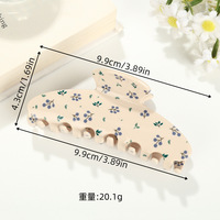 Pince à cheveux YJL tendance à imprimé floral, couleur unie, pour filles, accessoires de coiffure raffinés pour fêtes, pinces à cheveux personnalisées pour filles