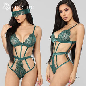 <span class=keywords><strong>Bikini</strong></span> Trasparente Verde per Donna, Set di Lingerie Sexy e Provocante per Sfilate di Moda - Product Image 3