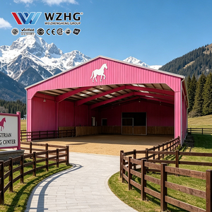 Fabricant professionnel de structures métalliques pour arènes équestres avec sélection de panneaux isolants pour les installations de dressage - Product Image 1