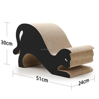 100% recyclé FSC papier ondulé carton chat planche à gratter grattoir naturel accessoire de jouet pour animaux de compagnie fourni emballage en Carton