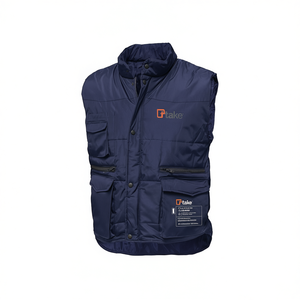 Gilet d'hiver multi-poches gris L, vêtements de travail chauds et isolés - Product Image 2