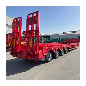 High Quality Heavy Duty Hydraulic Excavator Transport 40 Tons - 60 Tons Low Bed Semi-Trailer Truck Trailer