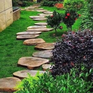 Professionale <span class=keywords><strong>giardino</strong></span> esterno ornamento irregolare ardesia pietra di lancio pavimentazione in pietra decorativa per la pavimentazione del <span class=keywords><strong>giardino</strong></span> - Product Image 2