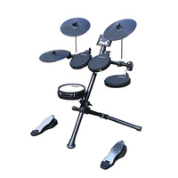 Instrument de musique DD4, batterie électronique portable en aluminium avec peaux de vache pour la pratique à domicile