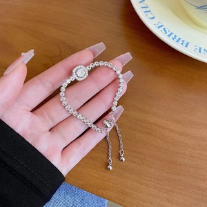 Fashion Trendy Geometric Brass Charm <b>Bracelet</b> <b>Bangles</b> Shining Zircon <b>Silver</b> Plated Luxury Women's Adjustable Valentine's Day - Product Image 3