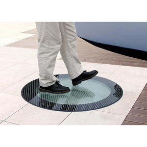 Piano calpestabile <span class=keywords><strong>tetto</strong></span> circolare <span class=keywords><strong>lucernario</strong></span> con vetro temperato di sicurezza per le case moderno vetro fisso finestra di vetro del <span class=keywords><strong>tetto</strong></span> - Product Image 1