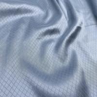 Poignée et drapé très doux similaire au tissu à l'acide acétique 100% tissu satiné en polyester tissu satiné jacquard rayé