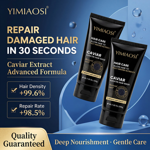 Masque capillaire à la kératine et au caviar YIMIAOSI 200g, réparation en profondeur des cheveux abîmés, secs et crépus, soin nourrissant et lissant, qualité salon - Product Image 4