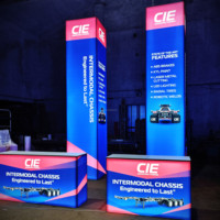 Stand d'exposition modulaire 8*8 personnalisé, structure de stand, stand avec écran rétroéclairé, fabricant en gros, fournisseur direct d'usine