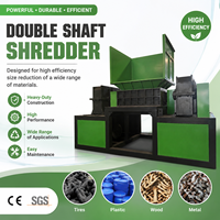 Broyeur semi-automatique haute productivité 45 kW pour plaques en plastique de rebut avec moteur à double arbre et roulement