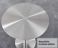 Table basse de style industriel Table basse ronde Art du fer Petite table ronde Tables centrales en acier modernes pour le salon