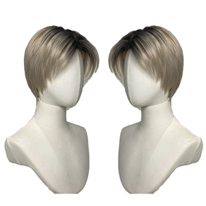<span class=keywords><strong>Peluca</strong></span> Corta Negra Natural para <span class=keywords><strong>Hombre</strong></span>, <span class=keywords><strong>Peluca</strong></span> Sintética Hecha a Máquina para <span class=keywords><strong>Cosplay</strong></span>, Uso Diario y Fiestas, Venta al Por Mayor - Product Image 2
