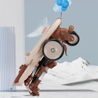Poussette de voyage compacte légère de qualité supérieure pliable à une main en coton pour bébés et poussettes