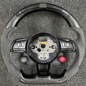 Volante LED de Fibra de Carbono para vw <span class=keywords><strong>Golf</strong></span> gti Mk8 Mk8.5 8r 8 R <span class=keywords><strong>Tsi</strong></span> JETTA Passat B8 Tiguan Arteon Cc DOS - Product Image 5