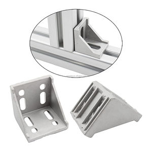 L bentuk kanan pengikat braket bersama, cocok untuk 6060 seri standar 8mm Slot aluminium profil ekstrusi - Product Image 5