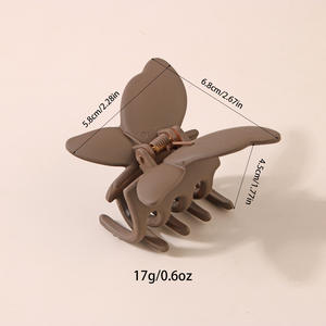 Popular elegante Color sólido mate mariposa pinza para el pelo <span class=keywords><strong>niña</strong></span> verano tocado Hawaiano mujeres vacaciones fiesta accesorios para el cabello - Product Image 5