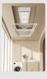 Tendedero telescópico eléctrico ultrafino inteligente con pantalla grande, iluminación LED y control remoto. - Product Image 6