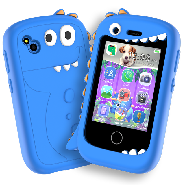 Kids Smart Phone 2G Call with 2.8" IPS Touch Screen, Dual Camera Educational Games Children Mobile Phone