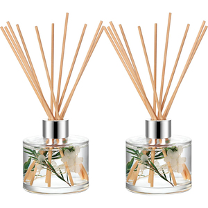 Inthetrend Home Fragrance 50ML Fashion Wood Bottle Lead Free <b>Reed</b> <b>Diffuser</b> Fruity Scent <b>for</b> Essential Oil 15-30 Days Air - Product Image 1