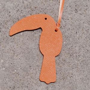 HR Leather Handmade <b>Creative</b> Toucan Bird Pendant Charm UV Printing-Promotional <b>Gift</b> for Weddings Church New Business Giveaways - Product Image 6
