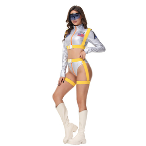 <span class=keywords><strong>Disfraz</strong></span> <span class=keywords><strong>de</strong></span> Cosplay <span class=keywords><strong>de</strong></span> corredor adulto para mujer, Tops y pantalones cortos <span class=keywords><strong>de</strong></span> conductor <span class=keywords><strong>de</strong></span> coche <span class=keywords><strong>de</strong></span> carreras, disfraces sexis <span class=keywords><strong>de</strong></span> Halloween - Product Image 2