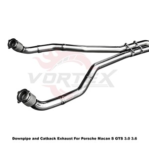 Sistema de escape completo de acero inoxidable Vortex Performance con válvula de vacío para Porsche Macan S GTS 3.0 3.6 - Product Image 6