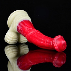 NNSX Flexible Long Big Horse <b>Dildo</b> with Testicle and Suction Cup Silicone Horse <b>Dildo</b> for Vaginal Anal Stimulator Massage Wand - Product Image 3
