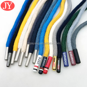 Tùy Chỉnh Kẽm Hợp Kim Kim Loại Logo Hoodies Vòng Bông Ren Với Giày Chuỗi Aglet Dây Kết thúc Stopper - Product Image 6