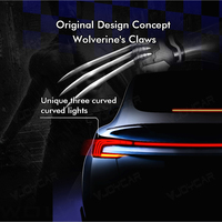 VJOYCAR Modèle 3 Highland Pleine Largeur Feux Arrière de Voiture Clignotants Lampe de Frein pour Tesla Accessoires Extérieurs Mise à Jour NOUVEAU 2024 +