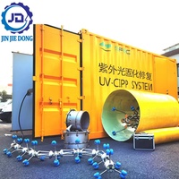 Équipement de réparation de canalisation UV CIPP le plus vendu, réparation sans tranchée à durcissement UV haute efficacité, pompe à moteur incluse, garantie 50 ans