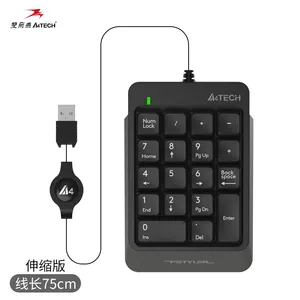 노트북 미니 금융 계산기 용 A4TECH FK13 숫자 키패드 미니 숫자 키보드 USB 외부