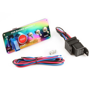 Interruptor de Encendido de Fibra de Carbono RASTP de 150 mm, Interruptor Combinado Multifuncional de Carreras para Modificación de Automóviles - Product Image 3