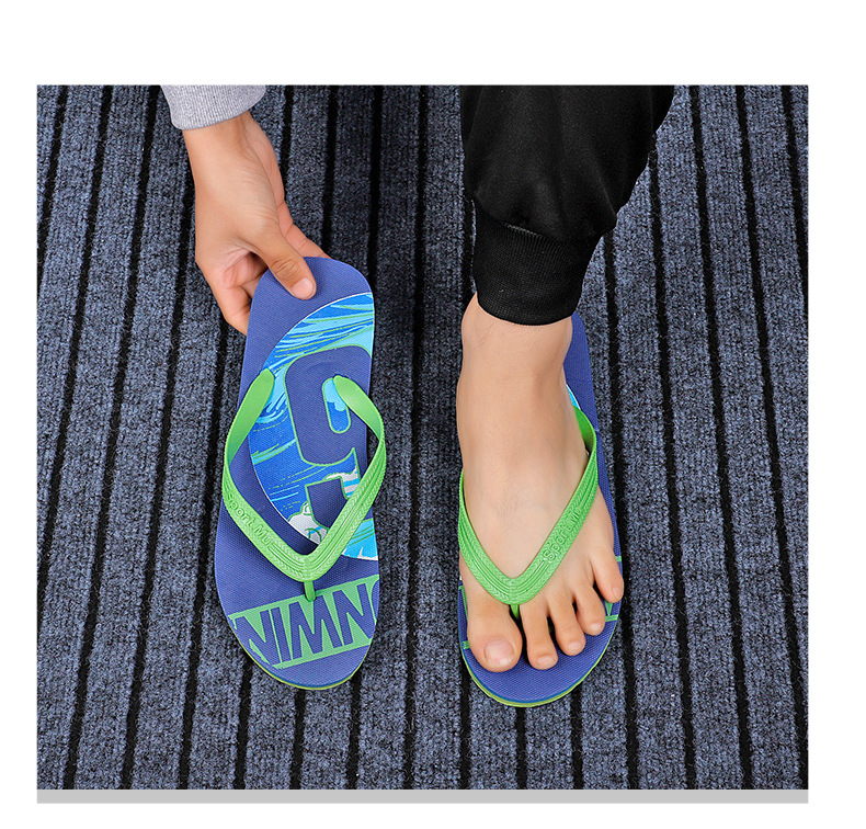 Wholesale Men Flip Flop Slipper colours sole embossing logo Custom Printed Slippers Summer Beach Flip Flops 2021 Sandals