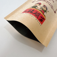 Sacs rétractables en plastique PE recyclables, imprimés sur mesure et gaufrés, avec fermeture éclair pour les collations, les chocolats, le café
