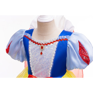 Nuovo <span class=keywords><strong>Costume</strong></span> <span class=keywords><strong>da</strong></span> principessa bianco come la neve per bambini e ragazze veste <span class=keywords><strong>da</strong></span> sera per festa di compleanno Cosplay di Halloween abito bianco neve - Product Image 3