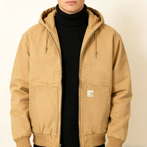 Nuova Giacca Sportiva da Uomo Stile Varsity con Cappuccio in Pelliccia Lunga, Ricamo, Nylon, Taglia USA, Stile High Street con LOGO - Product Image 4