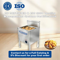 Friteuse électrique commerciale Hansu 25L à double température avec affichage numérique, température constante, en acier inoxydable SUS304 épaissi, pour snacks