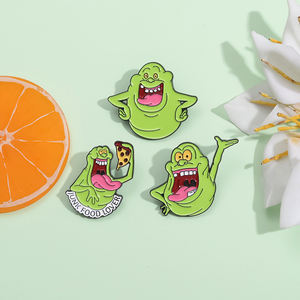 Pin de Esmalte Personalizado al por Mayor con Personaje Similar a los Cazafantasmas, Broche de Anime Japonés Manga para Ropa, Insignia de Solapa - Product Image 2