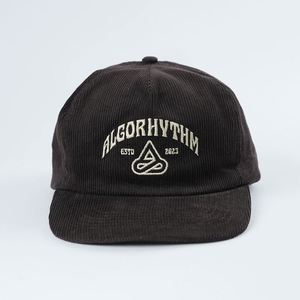 Nouvelles casquettes cinq panneaux en velours côtelé à visière légèrement incurvée de qualité supérieure pour hommes et femmes, avec logo brodé tendance, vente en gros - Product Image 1