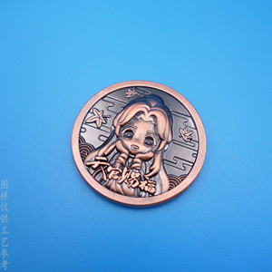 Pièce de monnaie commémorative personnalisée en métal, personnage de dessin animé 3D, alliage de zinc, bronze, objet de collection, dérivé d'animation chinoise - Product Image 2